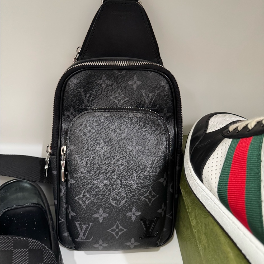 Louis Vuitton Monogram Black Belt Bag